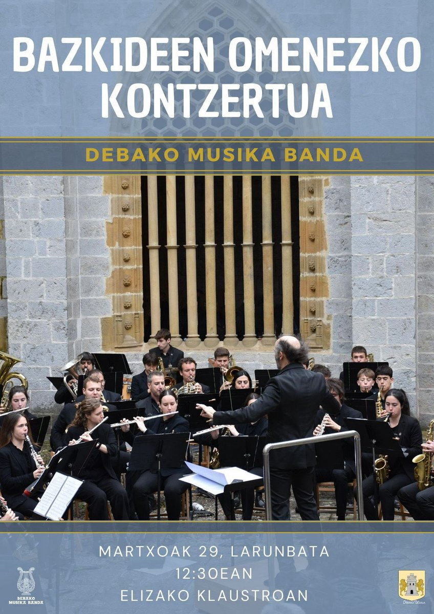 🎶🎺 BAZKIDEEN OMENEZ KONTZERTUA 🎷🎵

Urtean zehar babesa eskaini ohi diguten bazkide zein herritarrei eskerrak emateko egiten dugu kontzertu hau.

📅 Martxoak 29, larunbata
🕧 12:30ean
📍Elizako klaustroan

Animatu eta gerturatu zaitezte kontzertuaz gozatzera!!🎵🎶🎺🎷🥁🪇🌺🌱