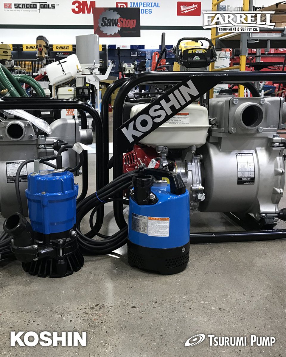 FarrellEquip's tweet image. Keep water out of your jobsite with @Tsurumi and Koshin pumps.

With trash pumps and submersible pumps to choose from, Farrell has the right equipment to fit your needs.

Learn more: farrellequipment.com/jobsite/pumps-…

#FarrellEquipment #WhereTheProsGo #Construction