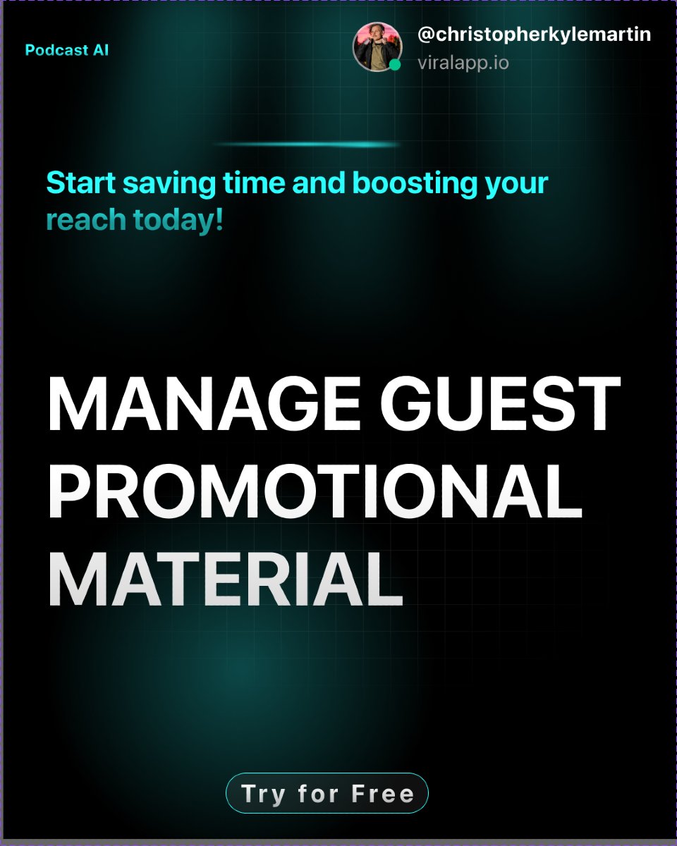 podcast_bud's tweet image. 🛠️ Streamline your podcast production with our AI! Manage guest promotional material, upload episodes, and schedule social media all in one place. Start saving time and boosting your reach today! #podcastsolutions #AIoptimizer