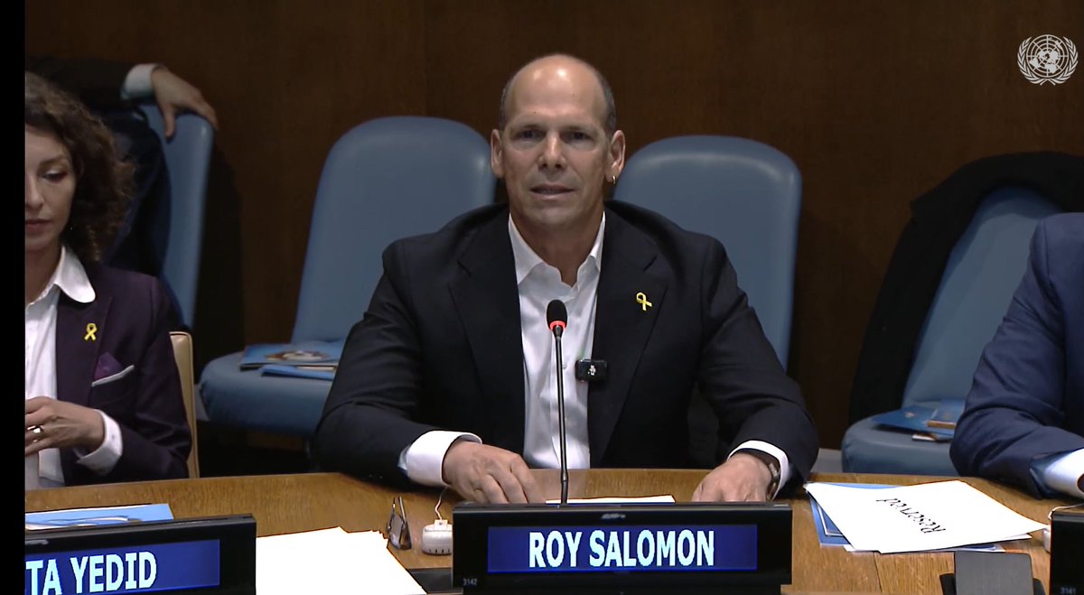 OphirNetzer's tweet image. In awe of Rita Yedid’s strength and powerful story.. and deeply moved as @royesal presents our research at the #UN, supporting Oct 7 survivors alongside SafeHeart’s incredible work. Honored to be part of this journey ❤️🩹