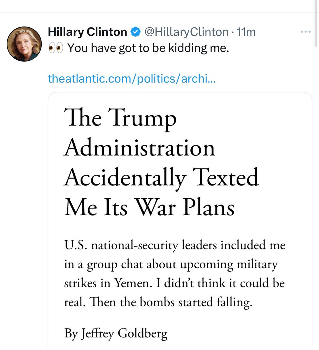 PawlowskiMario's tweet image. Well, Hillary Clinton entered the Hegseth chat.?