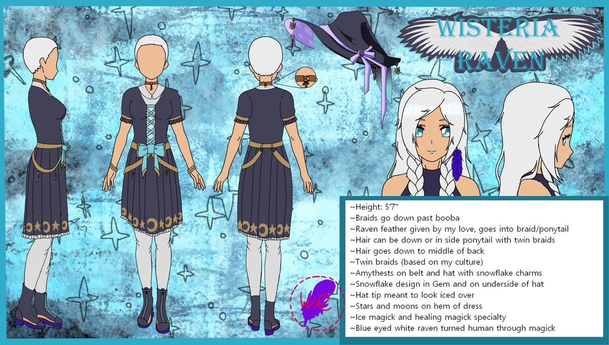 WisteriaRaven97's tweet image. Upgraded my vtuber sheet! It came out so well! I&apos;m getting better and I&apos;m so happy about it! #vtubersheet #Vtubercustom