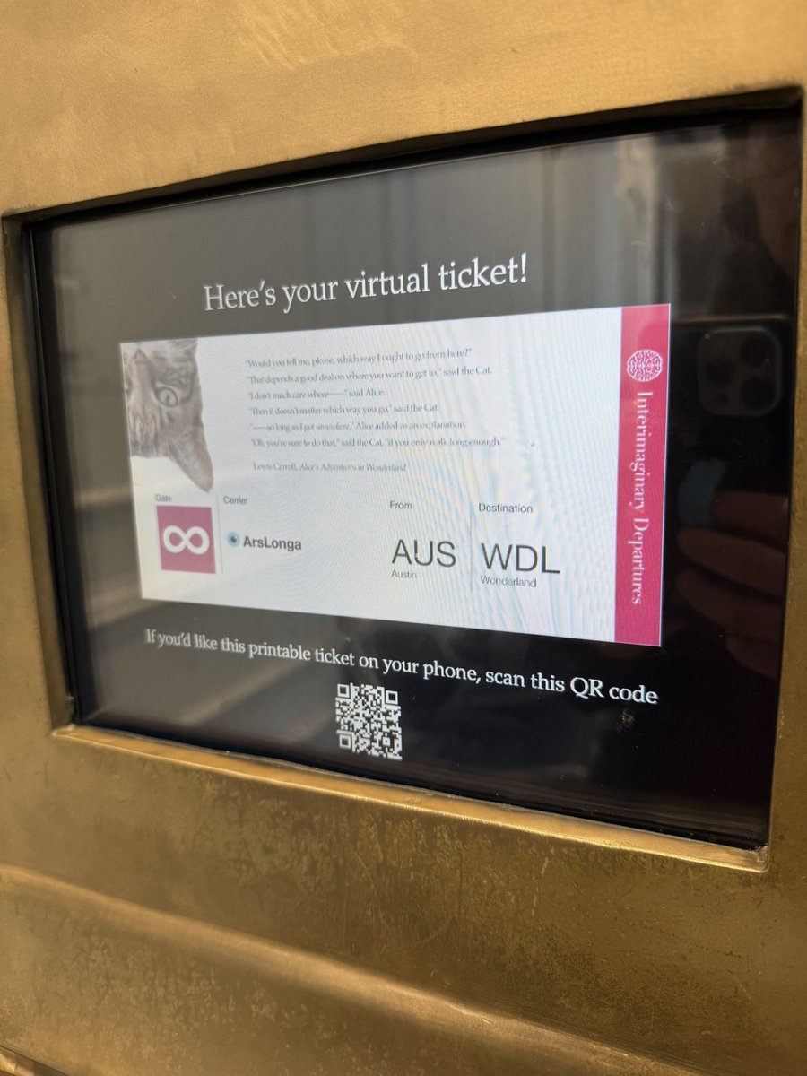 Found the Interimaginary Departures gate today!