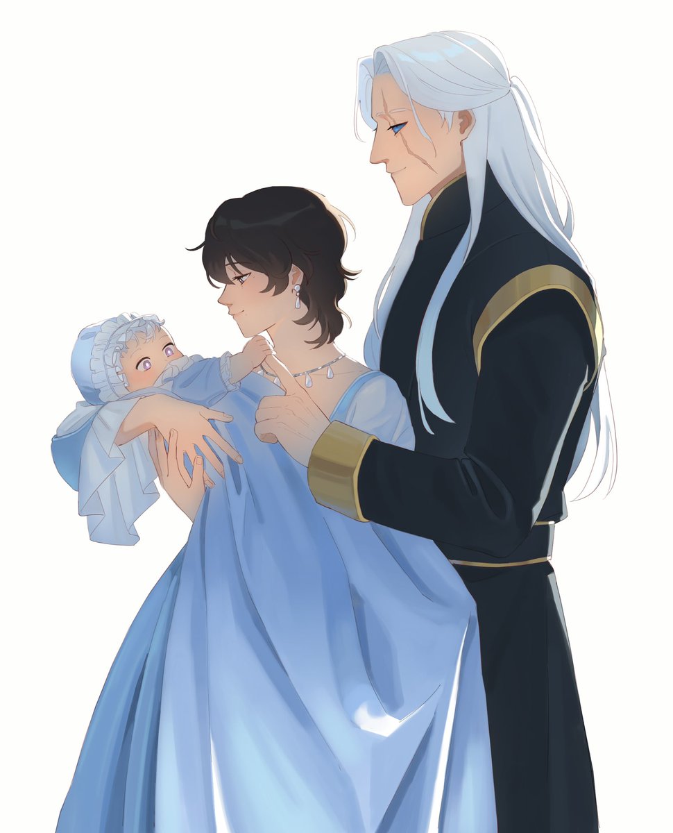 my_lord_strong's tweet image. Day 4: Lucerys and Aemond
#lucemond with their firstborn Laenor 💙

#2025LukeEvent @LucerysArchives