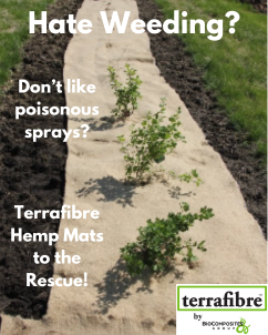 Outdoor season is almost here....and THIS is the year you can say goodbye to your pesky weeds. From the toughest of weeds, to the prolific spreaders, the Terrafibre Weed Suppression mats and blankets will be a big help this year.  terrafibre.ca/product/terraf…