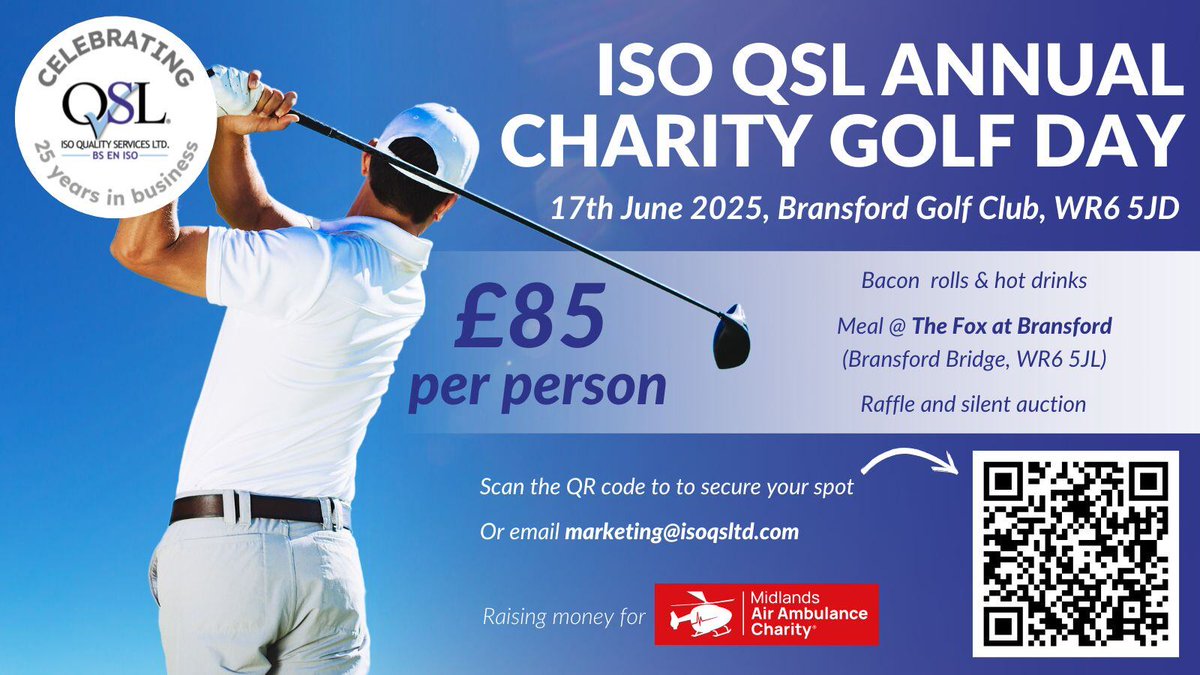 Spots are filling fast - don't miss out! Tee off for a great cause and help us raise vital funds for MAAC. Only £85 per player! eu1.hubs.ly/H0hL9fw0 #WorcestershireHour