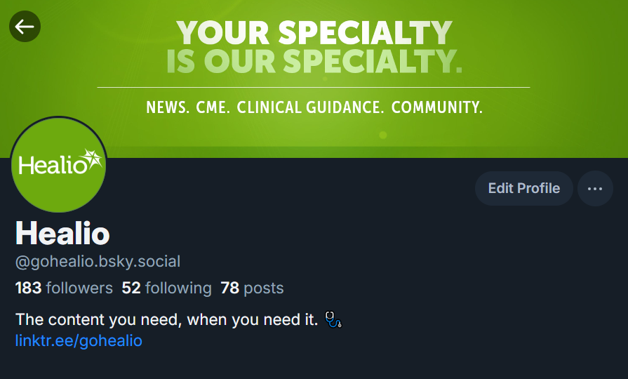 GoHealio's tweet image. Can't get enough of Healio?😢
Don't worry! You can also find us on #Bluesky at @gohealio.💙
Visit the link below for more of your favorite content!😉
🔗: bsky.app/profile/goheal…
