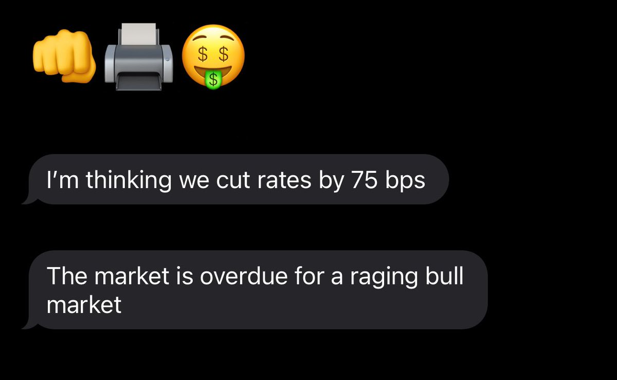 I got invited to the Jerome Powell, Scott Bessent, Jamie Dimon, and Bill Ackman signal group chat and J Pow was going off