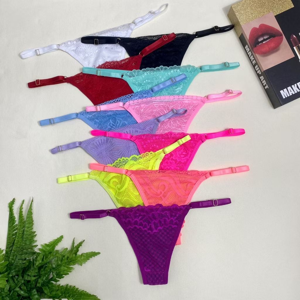Dê uma olhada em Kit 5 Calcinha Fio Dental Sexy de Renda Calcinhas Com Regulagem Feminina Tanga Sensual por R$20,90. Compre na Shopee agora! s.shopee.com.br/qVdPJz6Zx?shar…