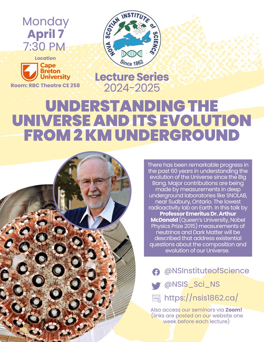 Nova Scotian Institute of Science - NSIS (@nsis_sci_ns) on Twitter photo Join us in two weeks on Monday April 7 for our next free public lecture! Taking place online and in-person at Cape Breton University.✨
<a href="/cbuniversity/">CBU</a> , <a href="/cburesearch/">CBU Research</a> , <a href="/DiscoveryCntr/">Discovery Centre</a> , <a href="/NS_Museum/">Nova Scotia Museum</a>
More info: nsis1862.ca/public-lecture… Join us in two weeks on Monday April 7 for our next free public lecture! Taking place online and in-person at Cape Breton University.✨
<a href="/cbuniversity/">CBU</a> , <a href="/cburesearch/">CBU Research</a> , <a href="/DiscoveryCntr/">Discovery Centre</a> , <a href="/NS_Museum/">Nova Scotia Museum</a>
More info: nsis1862.ca/public-lecture…