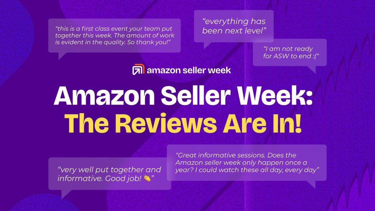 Thousands of sellers, brands and agencies showed up, tuned in, and leveled-up their Amazon game. Here’s what they had to say about Amazon Seller Week 2025. 👀

🔗 Watch the full ASW library now: junglescout.video/ASW_li