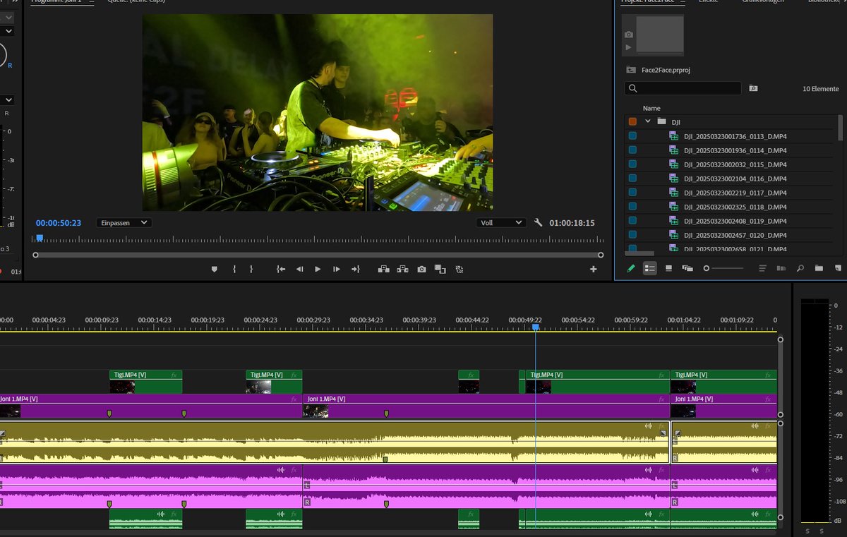 "Klar hab ich lust auf nen F2F Event zu filmen und Clips zu machen" 
Naja.. wenigstens wird Premiere mal ordentlich verwendet..