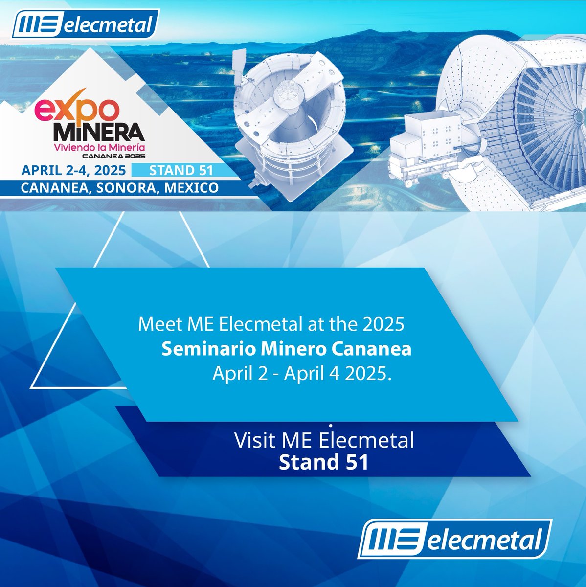 ME Elecmetal (@meelecmetal) on Twitter photo Get ready for the XI Seminario Minero Cananea 2025!
The <a href="/MEElecmetal/">ME Elecmetal</a> team will be on-site to demonstrate how our innovative solutions can boost the efficiency and sustainability of your milling and crushing processes.
usa.me-elecmetal.com/en-us/events/x… Get ready for the XI Seminario Minero Cananea 2025!
The <a href="/MEElecmetal/">ME Elecmetal</a> team will be on-site to demonstrate how our innovative solutions can boost the efficiency and sustainability of your milling and crushing processes.
usa.me-elecmetal.com/en-us/events/x…
