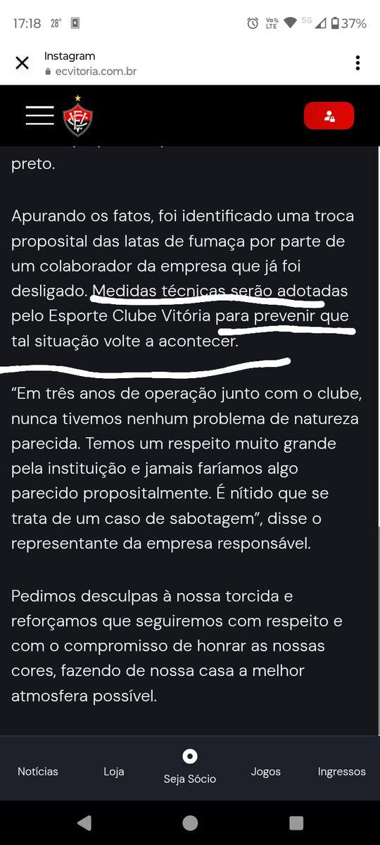 A nota do vice <a href="/ECVitoria/">EC Vitória</a> kkkkk