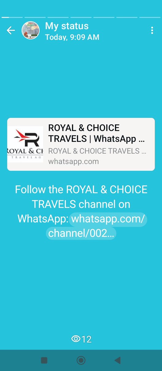 FOR YOUR BOOKING OF FLIGHT ✈️ TICKET COME TO ROYAL &amp; CHOICE TRAVELS FOR YOUR EASE AND STRESS FREE. CONTACT US ON +2348143469584