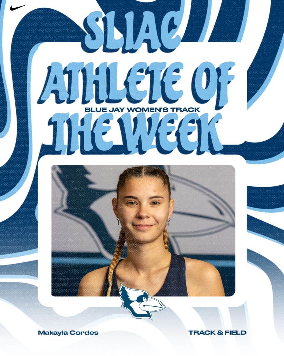 Makayla Cordes was named the <a href="/SLIAC/">SLIAC</a>  Women's Track Athlete of the Week after her performance in the 1500 meters at 5:23.08, leading the conference. She is also 2nd in the conference in the 800 meters with a time of 2:42.55