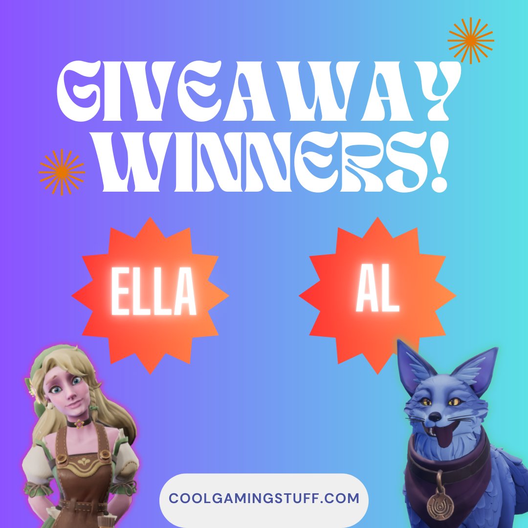 🎉 GIVEAWAY WINNERS 🎉
Congrats to Ella &amp; Al – you’ve won a custom Palia Nameplate from CoolGamingStuff.com! 🙌
Thanks to all who entered! Missed out? Our sale’s still on – grab yours now!
#Palia #Giveaway #CoolGamingStuff