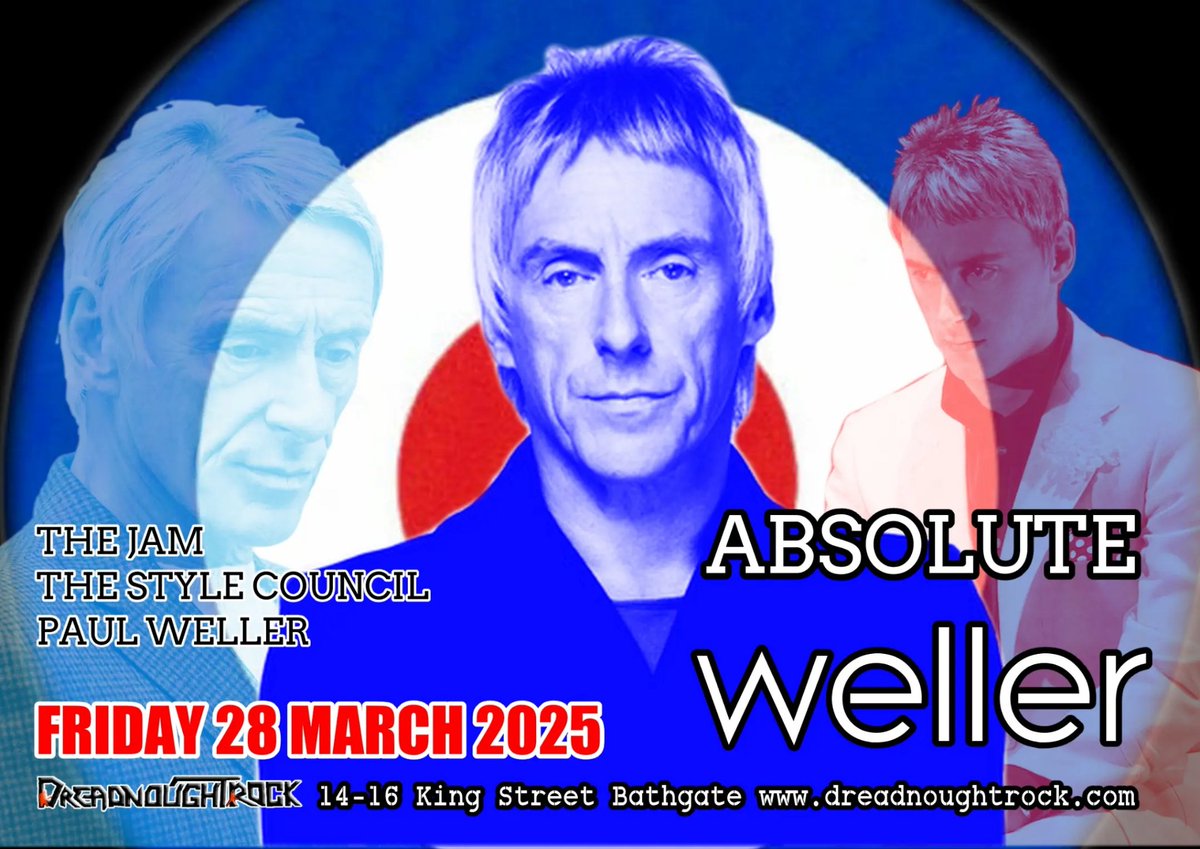 This Friday 
All the info and tickets on the website dreadnoughtrock.com