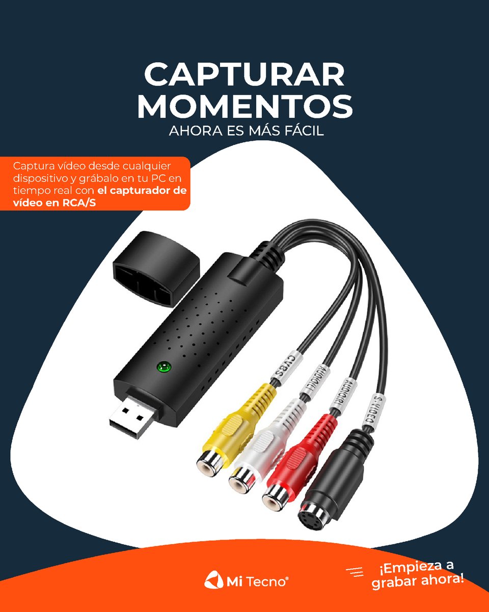 mitecnogt's tweet image. 🔴 Capturadora de Vídeo RCA / S Video in 🔴 
🤑 Q99.00 🤑
🚚 Envío gratis al pedir desde la página web.
🛒 Compra ahora: 🔗mitecno.gt/capturadora-de…

#capturadora #video #rca #guatemala