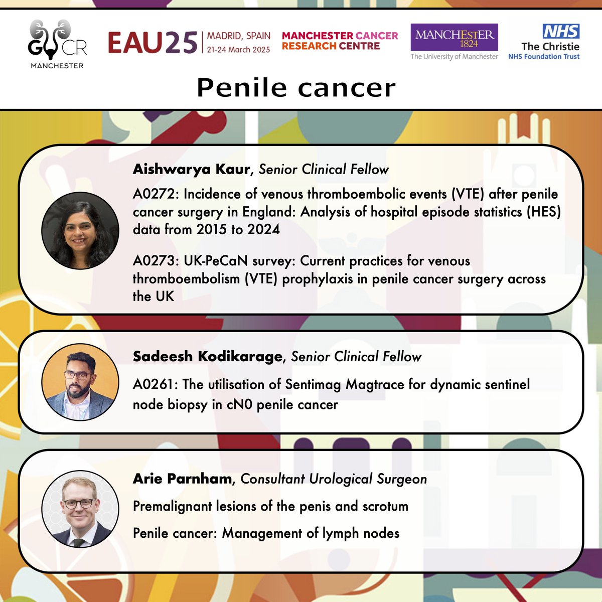 What a weekend for our research group at #EAU25 in Madrid! 🇪🇸 Grateful for the opportunity to share our work across prostate and penile cancers — and proud of the recognition it received!

A quick roundup of our team’s highlights 👇