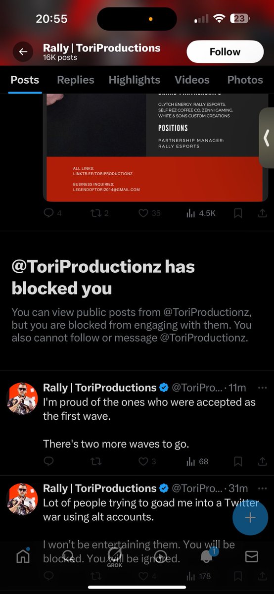 He couldn't handle the rizzz