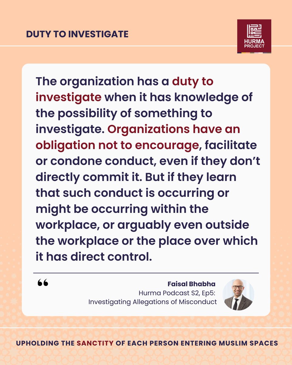 Listen to Faisal Bhabha discuss "Investigating Allegations of Misconduct" on the Hurma Podcast hurmaproject.com/podcast