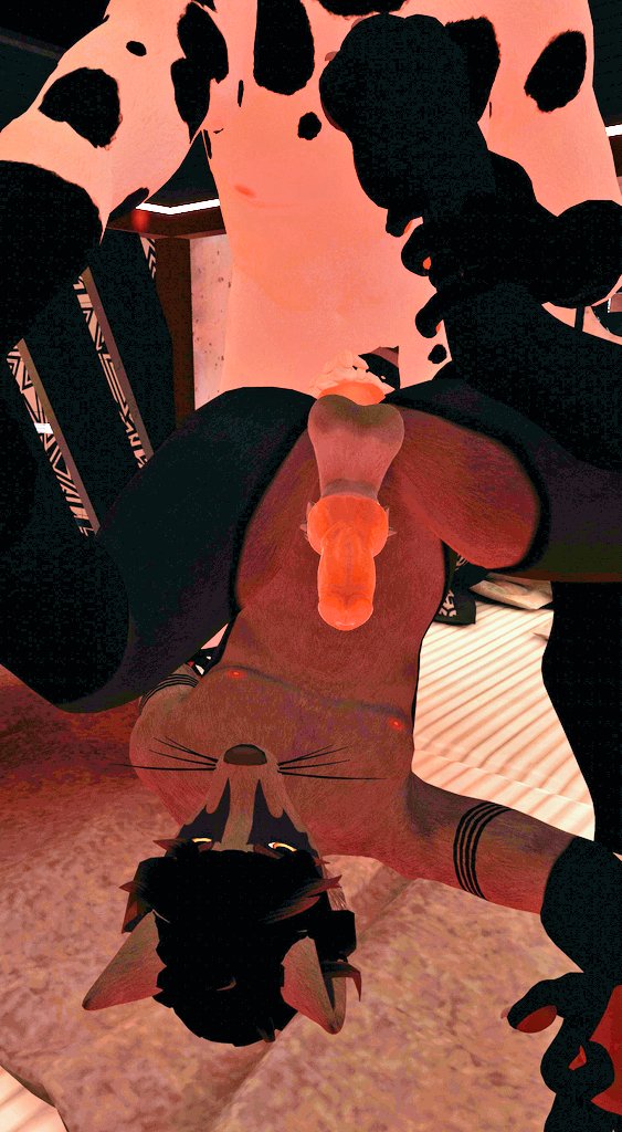 Raspberry0Beret's tweet photo. The date went almost as well as Teufel could have hoped. Used and 'lightly' abused, he might be sore but he's satisfied! #vrchat #vrchatfurry #gay #ERP #VRChatPhotos #VRChat_world #furry https://t.co/tV4MNr99mO