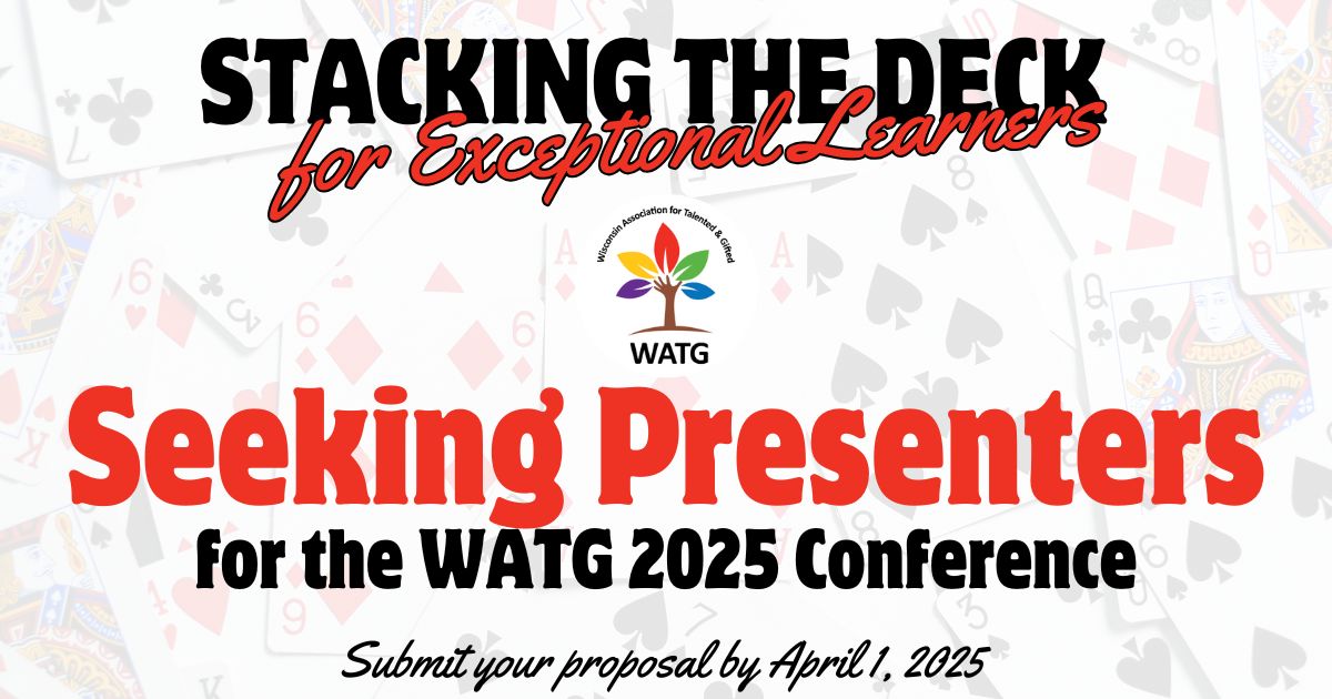 Time is running out to submit a breakout session proposal for our 2025 WATG Conference! The submission deadline is April 1, 2025—don't miss your chance! Go to watg.org/Call_for_Propo… for details and submission info. We can't wait to hear from you!
