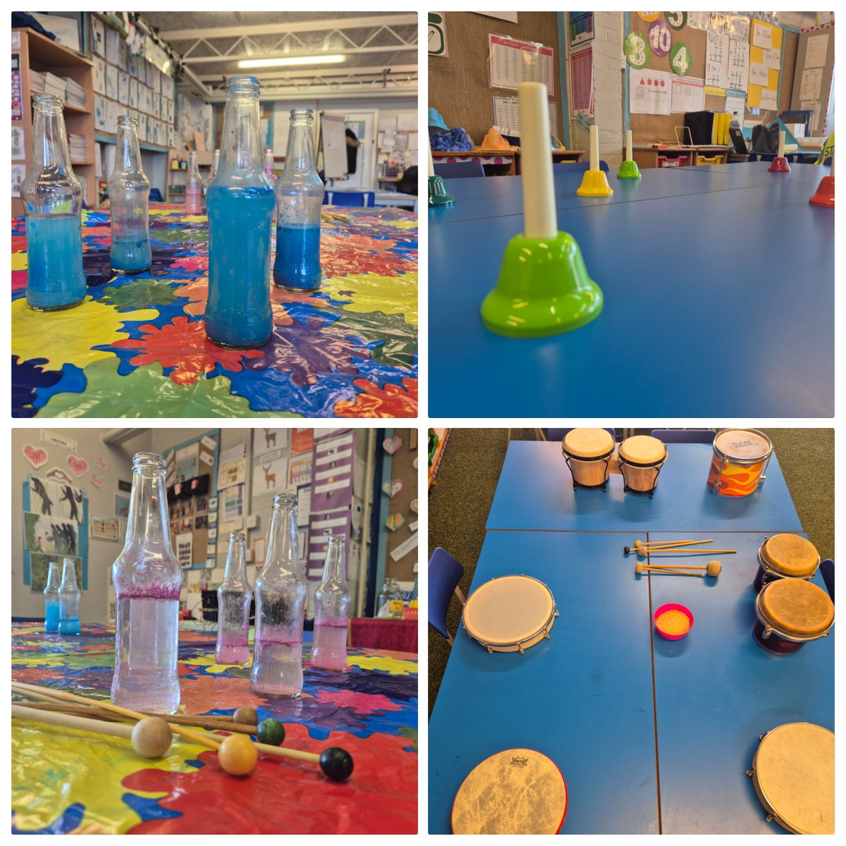 KCEclasses456's tweet photo. What a noisy afternoon we have had in Oak Class! We have been investigating how different sounds are made  by making vibrations. @KirkbyCofE #KCEScience @WhiteRoseEd https://t.co/hNOKRmxhnV