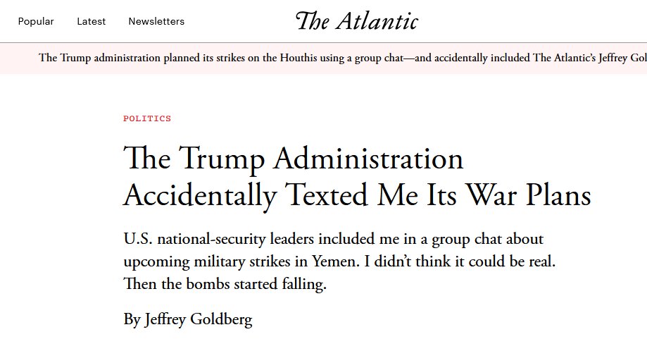 I've read the Atlantic article &amp; Signal messages twice, top to bottom. Most of those on social media ringing alarm bells and repeating talking points have not.

Should Goldberg have been added to the chat? No. 

Did Goldberg gain access to "secret" information? Kind of. He found