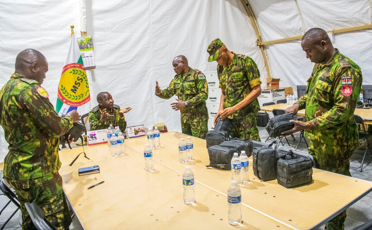 GSForceHaiti's tweet photo. MSS Force Commander Receives IFAKs from Germany

On Monday, March 24, 2025, MSS Force Commander Godfrey Otunge received a consignment of 1,000 Individual First Aid Kits (IFAKs) donated by the German government to enhance the effectiveness of ongoing security operations.

These high-quality, advanced IFAKs are specifically designed to improve medical preparedness, response, and the survival of injured MSSM officers during this critical phase of operations. The donation serves as a significant morale booster for the courageous officers whose dedication and determination remain unwavering in their mission to restore peace in Haiti.

MSSM officers have undergone extensive training in the use of IFAKs for individual medical care and buddy aid, which will strengthen teamwork and operational efficiency.

As this decisive phase of operations continues, the importance of IFAKs cannot be overstated. We urge key stakeholders to further support the MSSM, particularly in the establishment and operationalization of Forward Operating Bases (FOBs), which will bring security services closer to the people and enhance their safety.

We extend our sincere gratitude to the government of Germany for its invaluable support.