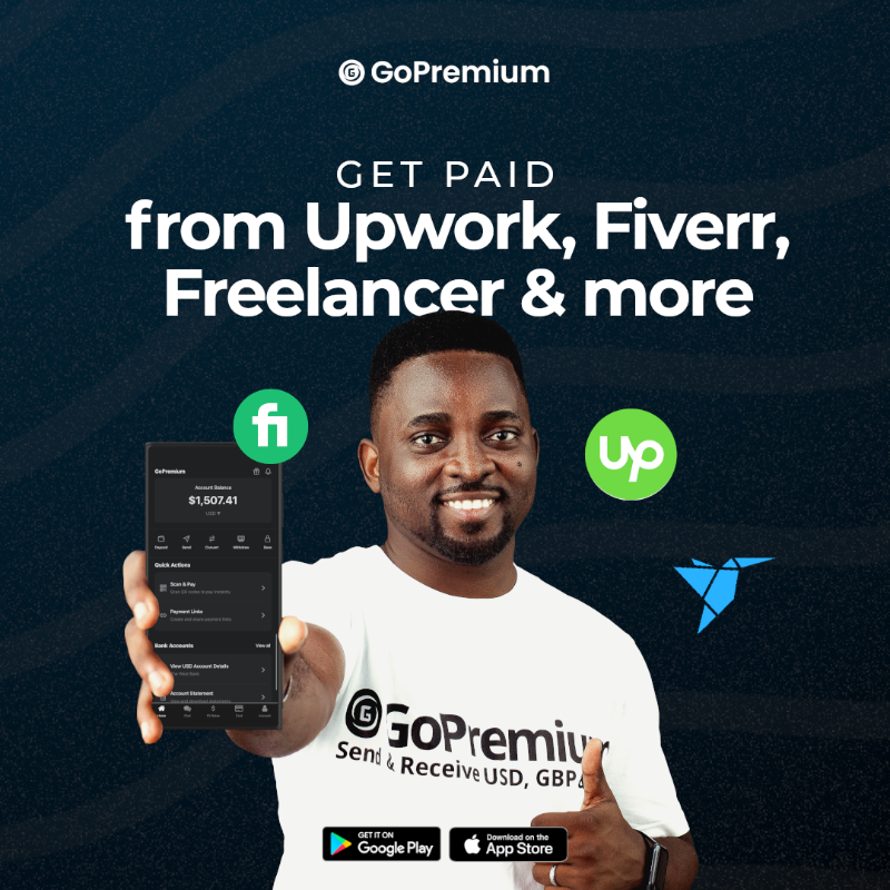 GoPremiumAfrica's tweet photo. Own a US-based account in USD from any country. Download now and start saving, earning and receiving USD payments. 

Create a dollar card to spend your money globally, you deserve it. It takes only few minutes to setup your account today.
