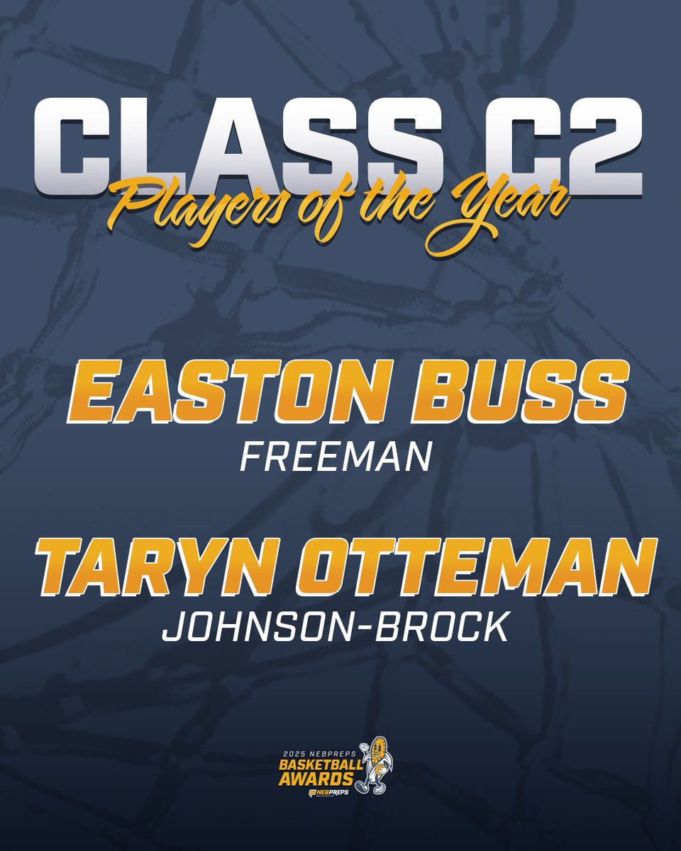 nebpreps (@thenebpreps) on Twitter photo Your NebPreps Basketball Award winners from Class C2!
<a href="/EastonBuss1/">Easton Buss</a> → Freeman
<a href="/OttemannTaryn/">Taryn Ottemann</a> → <a href="/JohnsonBrockGBB/">Johnson-Brock Girls Basketball 🏀</a>
#nebpreps Your NebPreps Basketball Award winners from Class C2!
<a href="/EastonBuss1/">Easton Buss</a> → Freeman
<a href="/OttemannTaryn/">Taryn Ottemann</a> → <a href="/JohnsonBrockGBB/">Johnson-Brock Girls Basketball 🏀</a>
#nebpreps