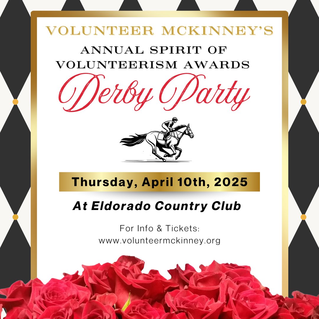 🌟 Get Your Tickets for the Spirit of Volunteerism Awards! 🌟 Join us for an inspiring evening as we recognize and honor the incredible individuals, groups, and businesses making a difference in our community!  Tickets available: volunteermckinney.org 
#McKinneyEvents