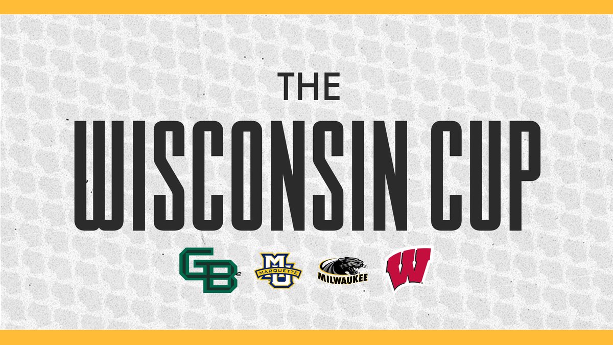 Put it on the calendar now! 📅
It's spring college soccer in the state at its best ... 
Be there for the 𝗪𝗜𝗦𝗖𝗢𝗡𝗦𝗜𝗡 𝗖𝗨𝗣! 🏆 
<a href="/MKE_MSoccer/">Milwaukee Men’s Soccer</a> ✔️
<a href="/marquettesoccer/">Marquette Soccer</a> ✔️
<a href="/BadgerMSoccer/">Wisconsin Men’s Soccer</a> ✔️
<a href="/gbphoenixmsoc/">Green Bay Men’s Soccer</a> ✔️
April 12: Semifinals at Engelmann
April 26: Final/Consolation at UW