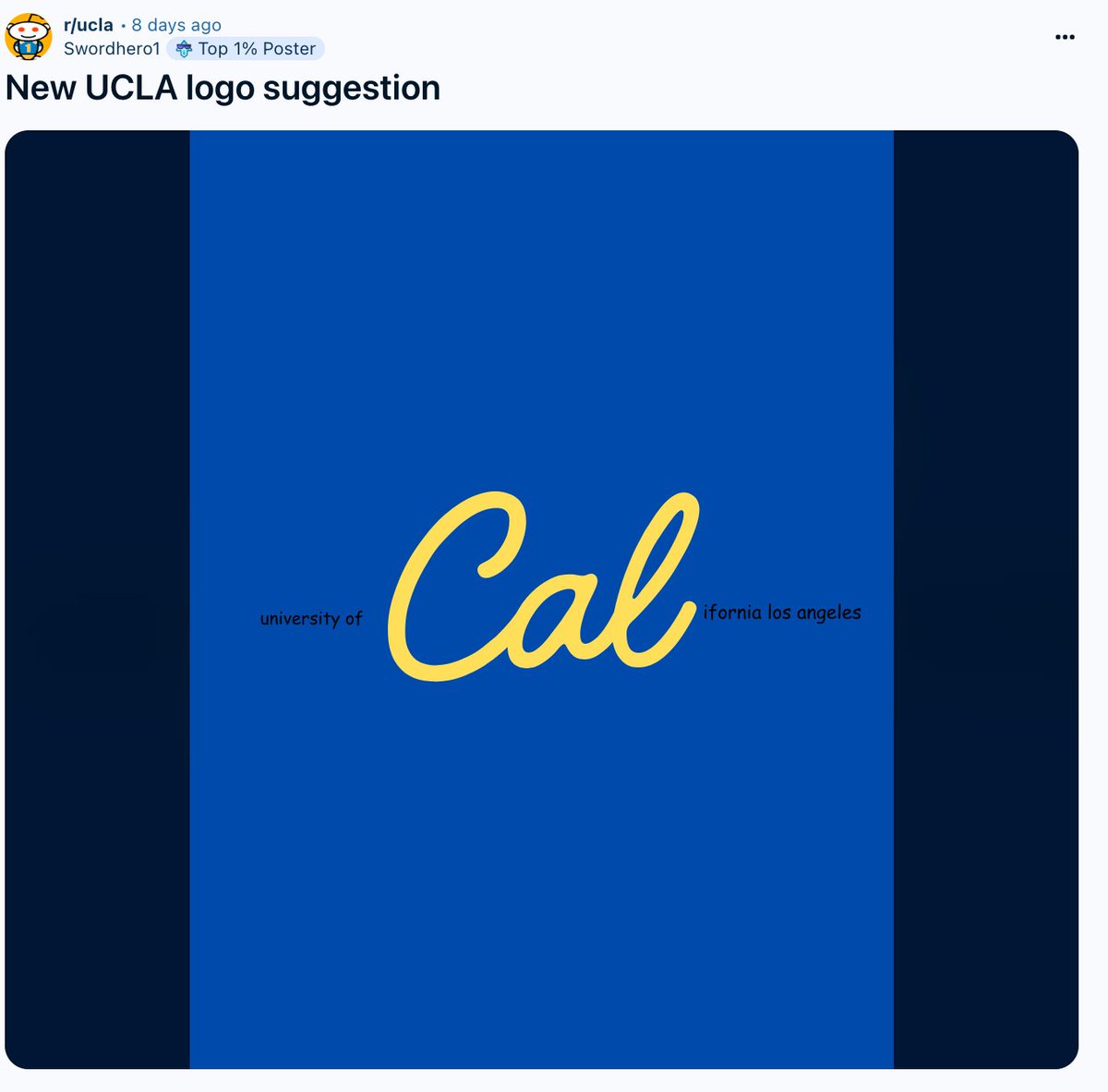 avinashkunnath's tweet image. really liking this new UCLA logo concept that pays respect to big brother