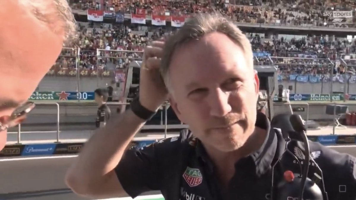 👏🏼👏🏼👏🏼Claps on <a href="/tedkravitz/">Ted Kravitz</a> and <a href="/SkySportsF1/">Sky Sports F1</a> for that brilliant, challenging question to Horner! It exposes the real face of the team: while the first garage is bathed in marketing hype and praise for Max Verstappen, the second one enhances that thru its shady management with poor