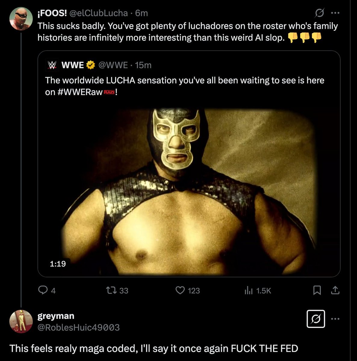 It's a heel character.