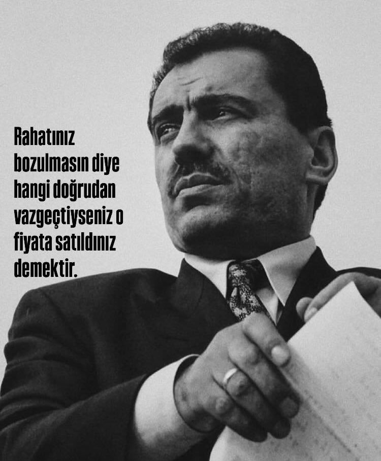 “Rahatınız bozulmasın diye hangi doğrudan vazgeçtiyseniz o fiyata satıldınız demektir.”

Şehit Lider Muhsin Yazıcıoğlu
#MuhsinYazıcıoğlu
