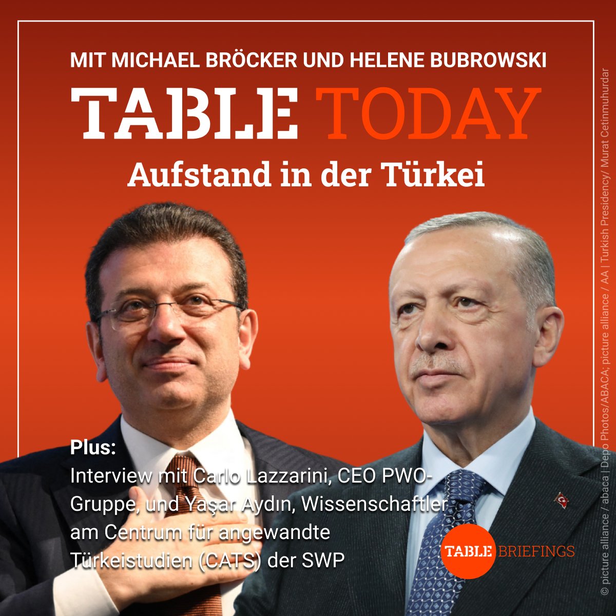 TableBriefings's tweet photo. ++Table Today++
Neuer Bundestag, neue Mehrheiten: @fdp raus – was bedeutet das für @CDU &amp; @spdde?
Aufstand in der Türkei: @yasaraydin10 im Interview
Autoindustrie unter Druck: @VW, @BMW &amp; Co. melden Gewinneinbußen – was jetzt nötig ist?
Zur Folge 🎧
https://t.co/GHgp47z1Xj https://t.co/uw2vQYVRXf