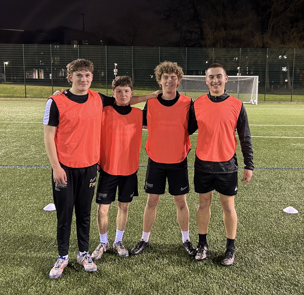 Well done to Felix, Liam, Leo &amp; Ethan, the Football Handball champions at training tonight .

A great way to work on your movement and heading skills with a sudden death penalty shoot out win tonight taking it to the wire . . . 🔥🔥🔥

<a href="/GlasgowUniFC/">GUFC</a>