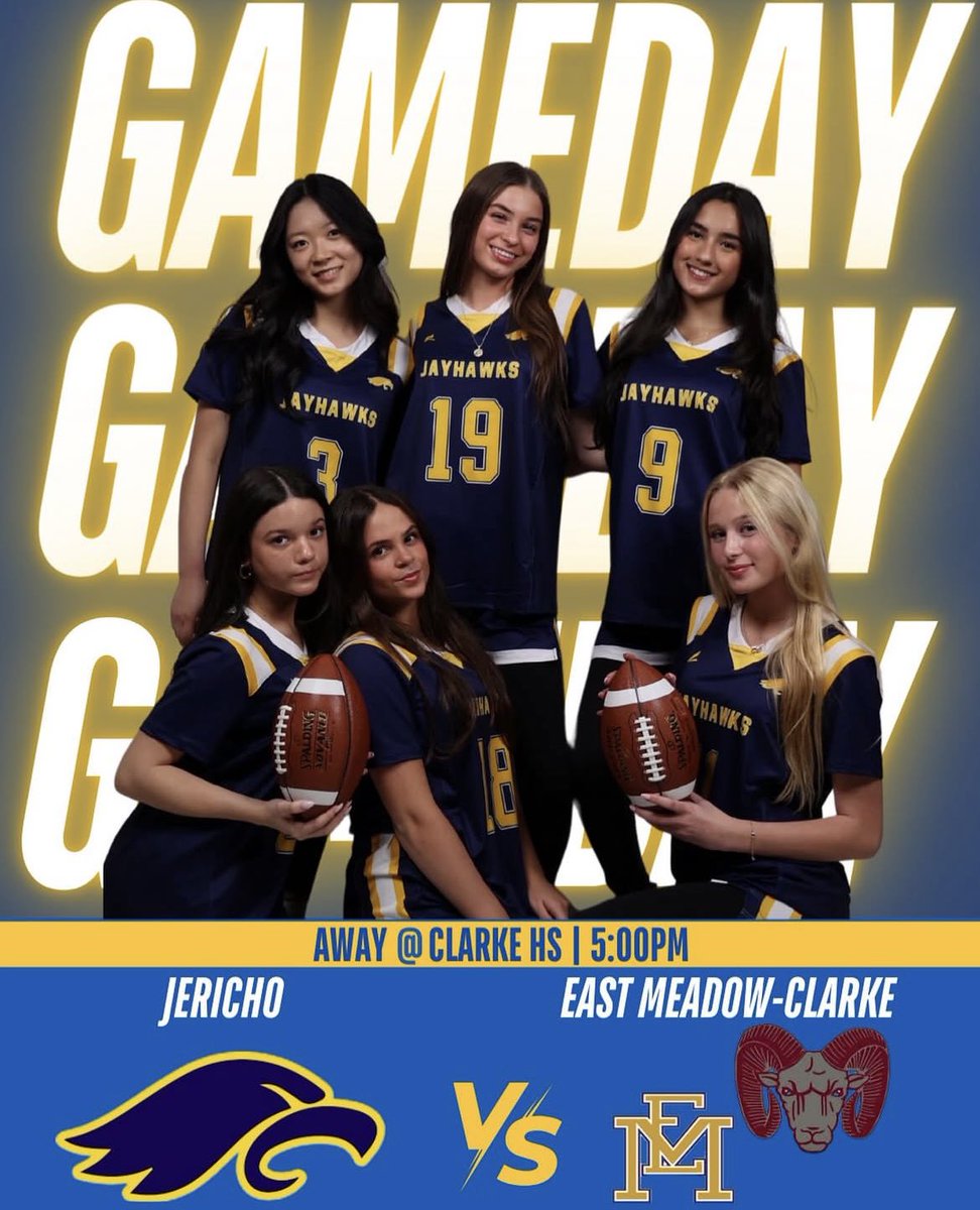 First game tomorrow 5pm @ Clarke
Wednesday Home vs Herricks
Friday @ East Rock
🏈🏈🏈
@JerichoUFSD <a href="/jerichosports/">JAYHAWKS</a>