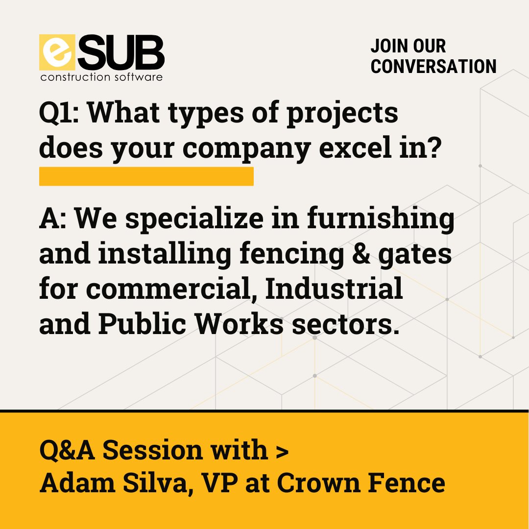eSUB Construction Software tweet media