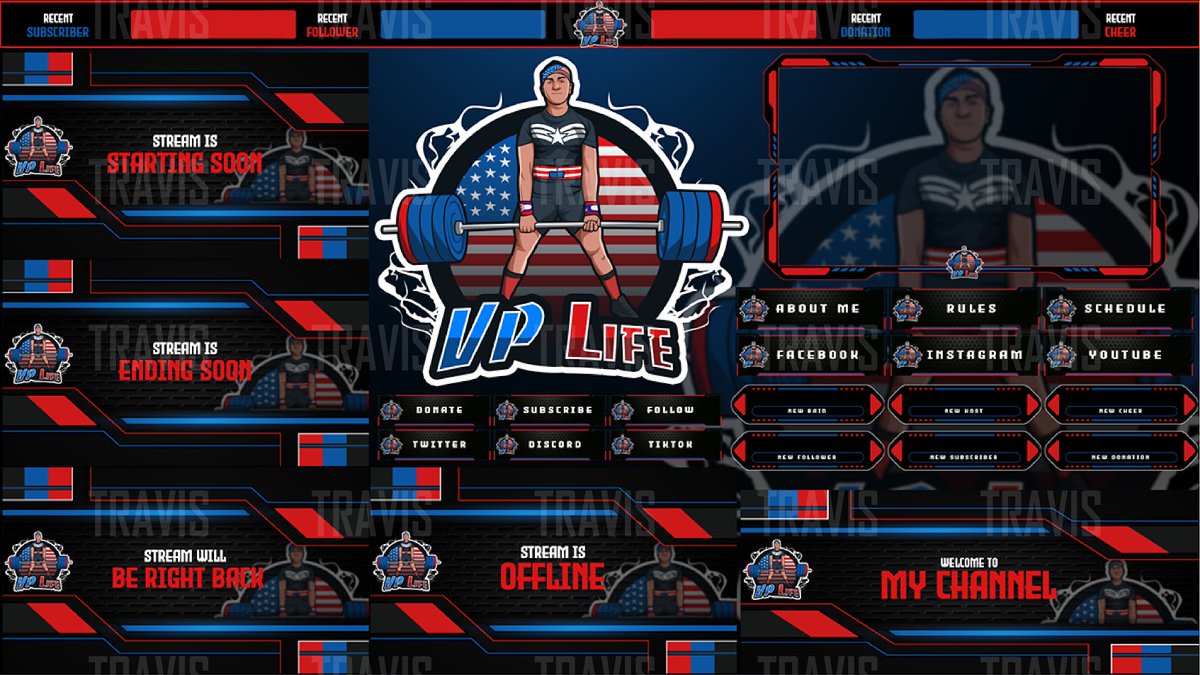 TWITCH OVERLAY design for my client

DM for Commissions 📩📩