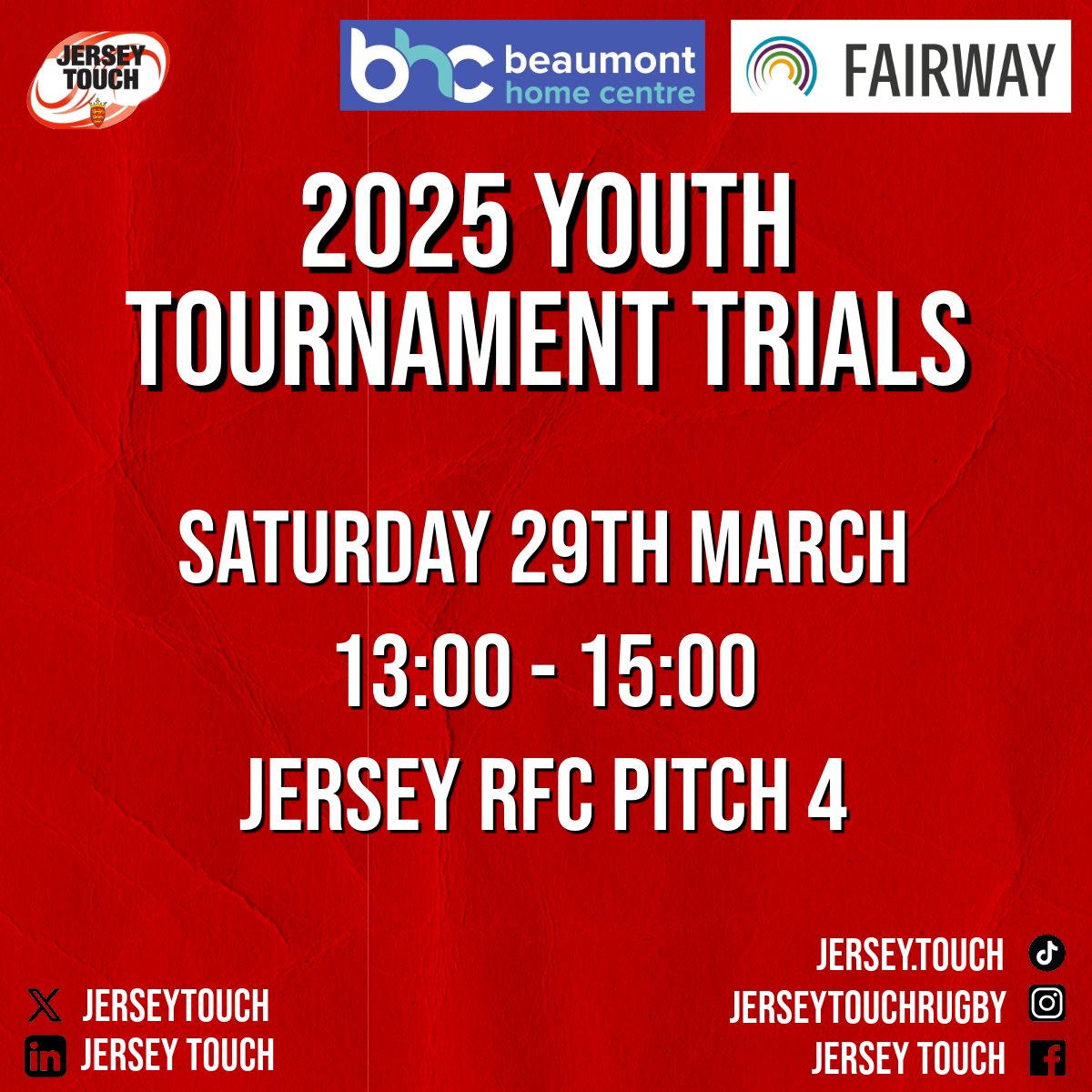🚨ROUND 2! 🚨

We’re back on Saturday afternoon from 1pm with our second round of trials for the Junior Touch Cup!

Remember to sign up to Pitchero using the link in our bio and on our stories, and pay using the bank details provided. 

See you Saturday!
