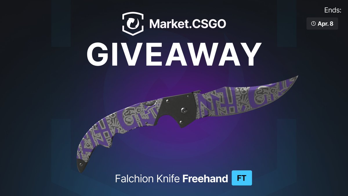 🎁 Falchion Knife Freehand FT 🎁

How to Enter:
1️⃣ Follow <a href="/MarketCSGOcom/">Market.CSGO</a>
2️⃣ Retweet and like this post
3️⃣ Tag at least one teammate in the comments

⏰ Ends on Apr. 8
💥 Don't miss your chance to win this iconic Falchion Knife! Good luck, everyone!