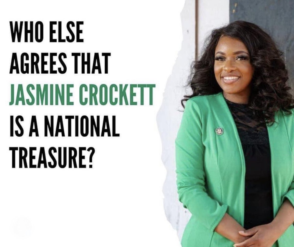 Drop a 💙 and Repost if you love Jasmine Crockett!