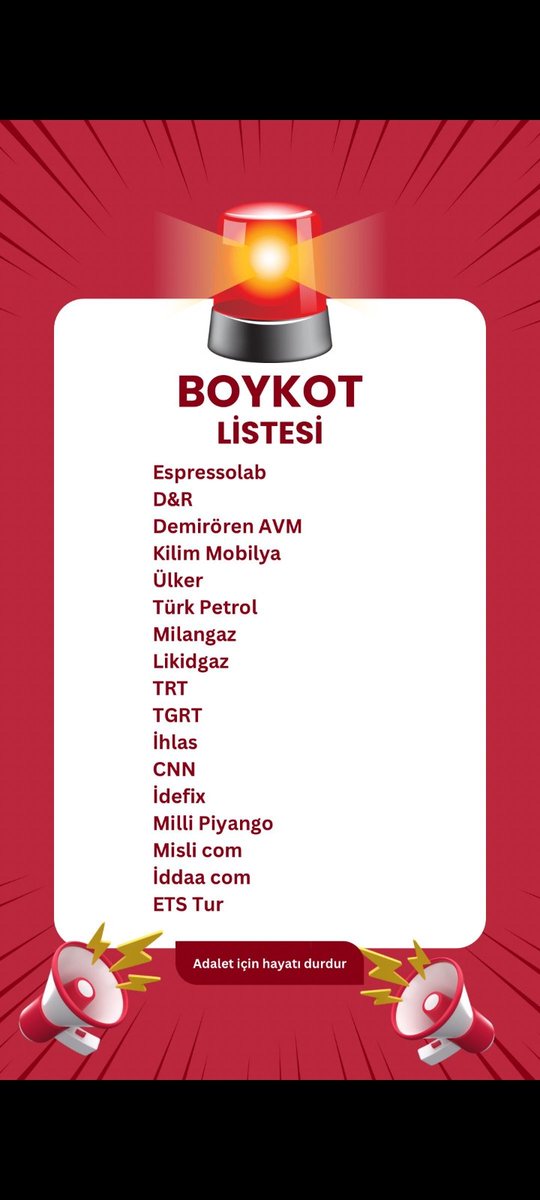 #BOYKOT
Kullanma, kullandırma