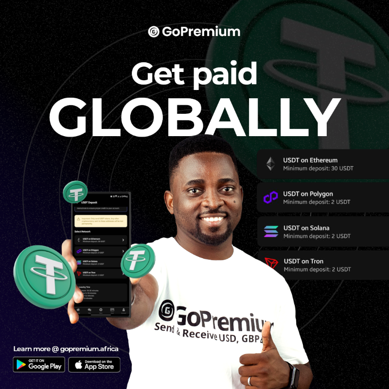 GoPremiumAfrica's tweet photo. Own a US-based account in USD from any country. Download now and start saving, earning and receiving USD payments. 

Create a dollar card to spend your money globally, you deserve it. It takes only few minutes to setup your account today.