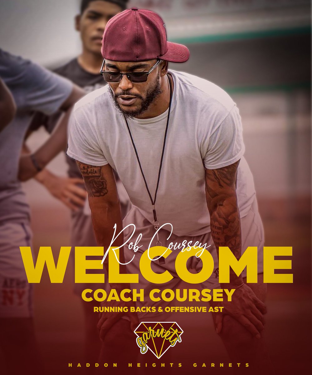 Haddon Heights Football (@garnetfootball) on Twitter photo Welcome Coach Coursey! Welcome Coach Coursey!